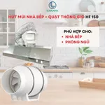 Combo Quạt Thông Gió Hút Mùi Nefa Và Máng Hút Mùi Bếp Inox Hút Sạch Mùi Thức Ăn, Dầu Mỡ, Khói Nhanh Chóng — ảnh 4