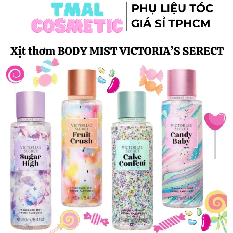 Xịt thơm Body Mist Victoria Secret dòng kẹo ngọt HOT HIT 250ml | Shopee ...