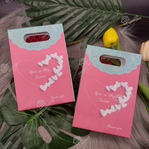 set 5 cái - Túi giấy gấp mini đựng quà tặng son môi mỹ phẩm nhỏ