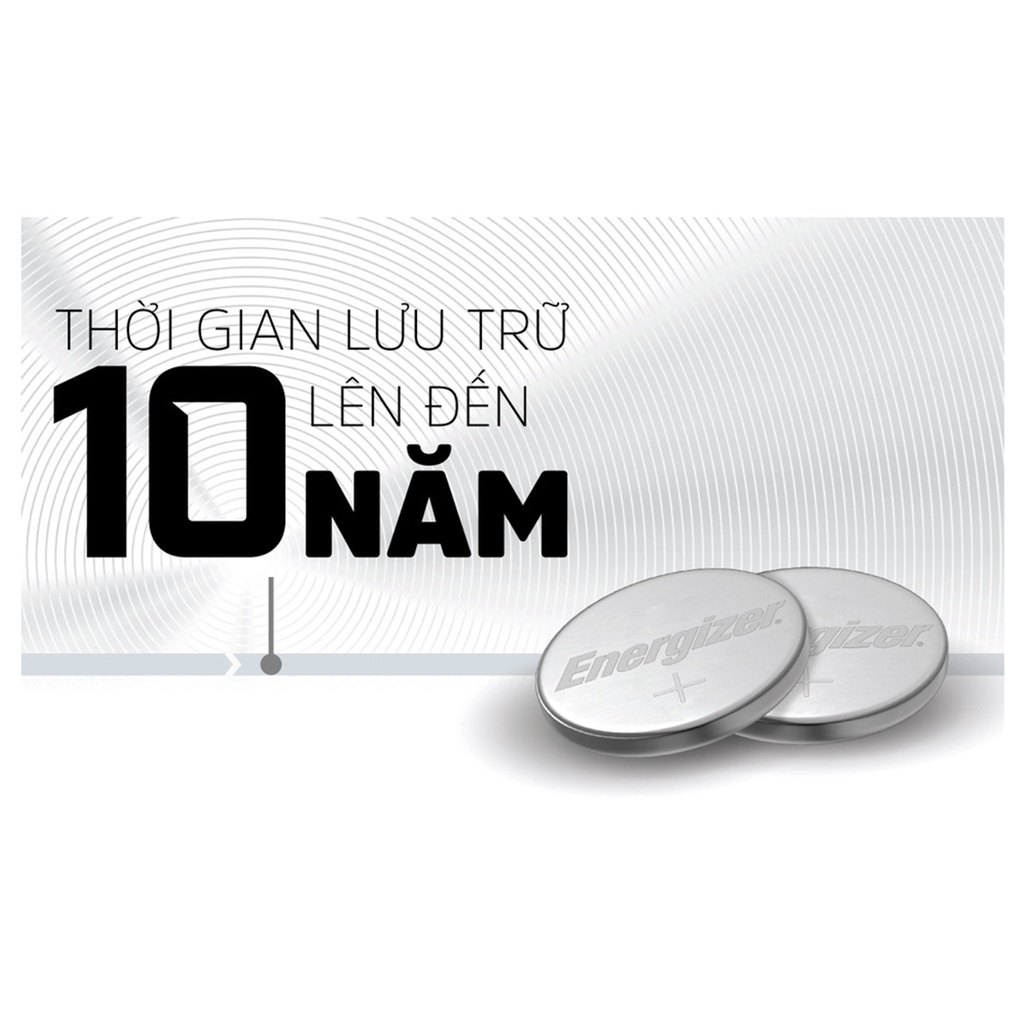 Pin Cúc Áo Energizer Lithium CR2032 TS1x5 - Vỉ 5 Viên Pin 3V lắp cho đồng hồ, smartkey, máy tính.