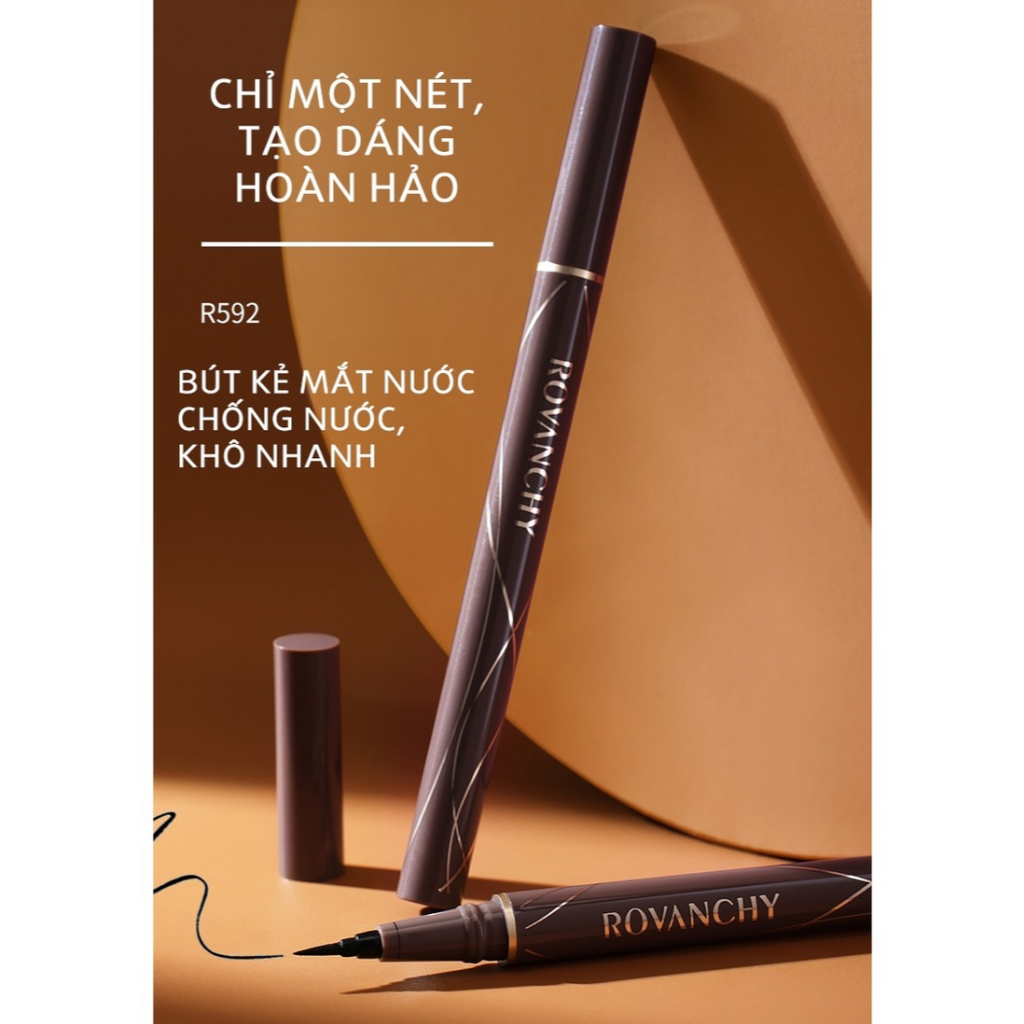 Bút kẻ mắt không thấm nước nhanh khô R592 ROVANCHY