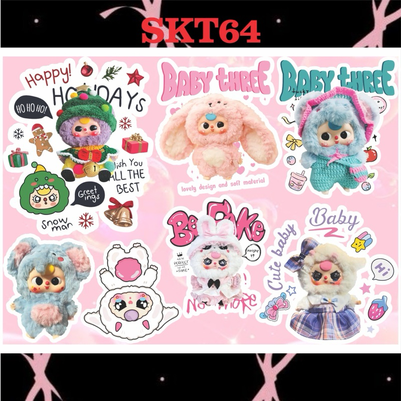 Tem dán sticker nhãn dán decal baby three dán trang trí đa vị trí xe ...