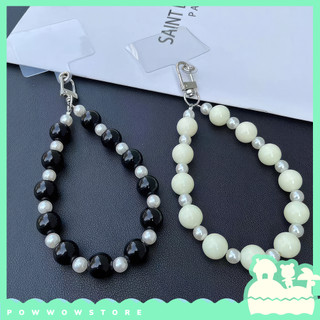 Vòng Tay Ngọc Acrylic Đeo Cổ Tay Điện Thoại Phong Cách Sang Trọng Tinh Tế Đen Trắng Black & White