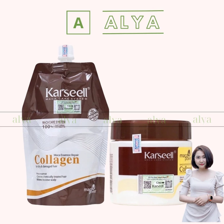 KEM HẤP Ủ TÓC COLLAGEN KARSEELL 500ML CHÍNH HÃNG - PHỤC HỒI TÓC HƯ TỔN - KHÔ XƠ - CHẺ NGỌN
