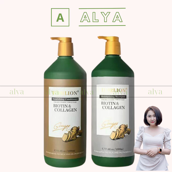 Dầu gội xả Gừng Biotin & Collagen TORRLION dung tích 1000ml.ALYA