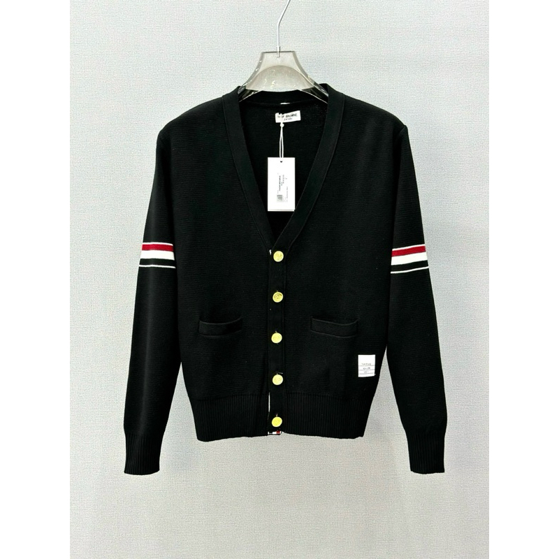 ⚡️[Hight Quality] Ba Màu Áo Cardigan 1hom B1 Gold 4 Bar Stripe Sweater -Điểm Nhấn Vạch Mau Tay Cao Cấp Nam Nữ Qccc