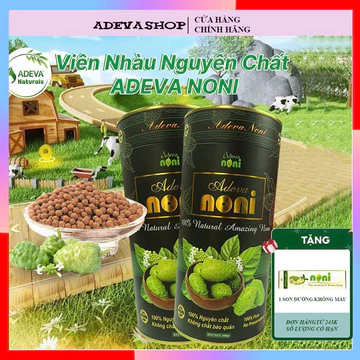 Viên Nhàu Nguyên Chất ADEVA NONI Pellet Tốt cho Sức Khoẻ Tim Mạch, Huyết Áp, Nâng Cao Hệ Miễn Dịch