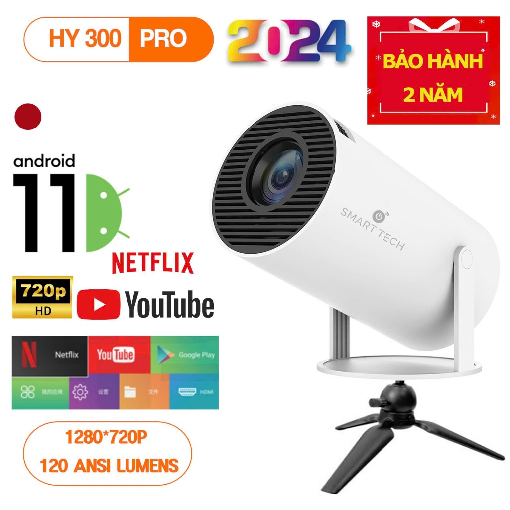 [25/1~2/2 Ưu ĐÃI TẾT] [MỚI] Máy chiếu mini HY300 PRO / HY320 / HY300 ...