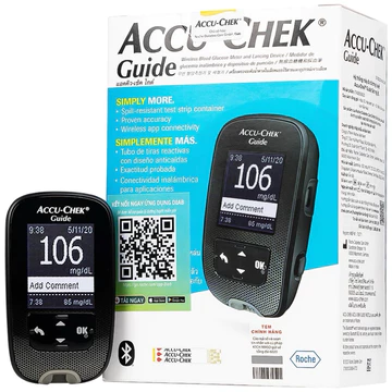 Combo Máy Đo Đường Huyết Accu-Chek® Guide + Hộp 25 hoặc 50 que thử