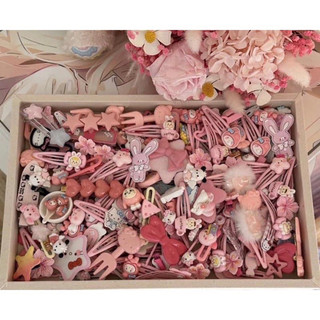 Set 50 kẹp tóc màu hồng, màu xanh cho bé gái siêu dễ thương phong cách hàn quốc 🌸 tuyển sỉ🌸
