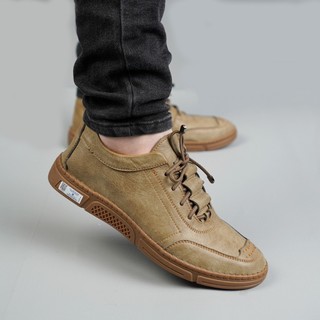 [ NEAN SHOES ] Giày Sneaker Nam Cổ Lửng Da Cao Cấp Đế Cao Su Đúc Bằng 2 Màu Đen Nâu – NEAN Shoes