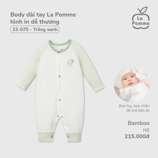 La Pomme tổng hợp body dài tay NB cho bé