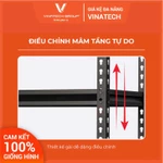 Kệ Sắt Nhà Bếp Thông Minh 5 tầng VINATECH, Sơn Tĩnh Điện Không Gỉ, Thiết Kế Móc Gài Dễ Lắp, Để Đồ Đa Năng — ảnh 4