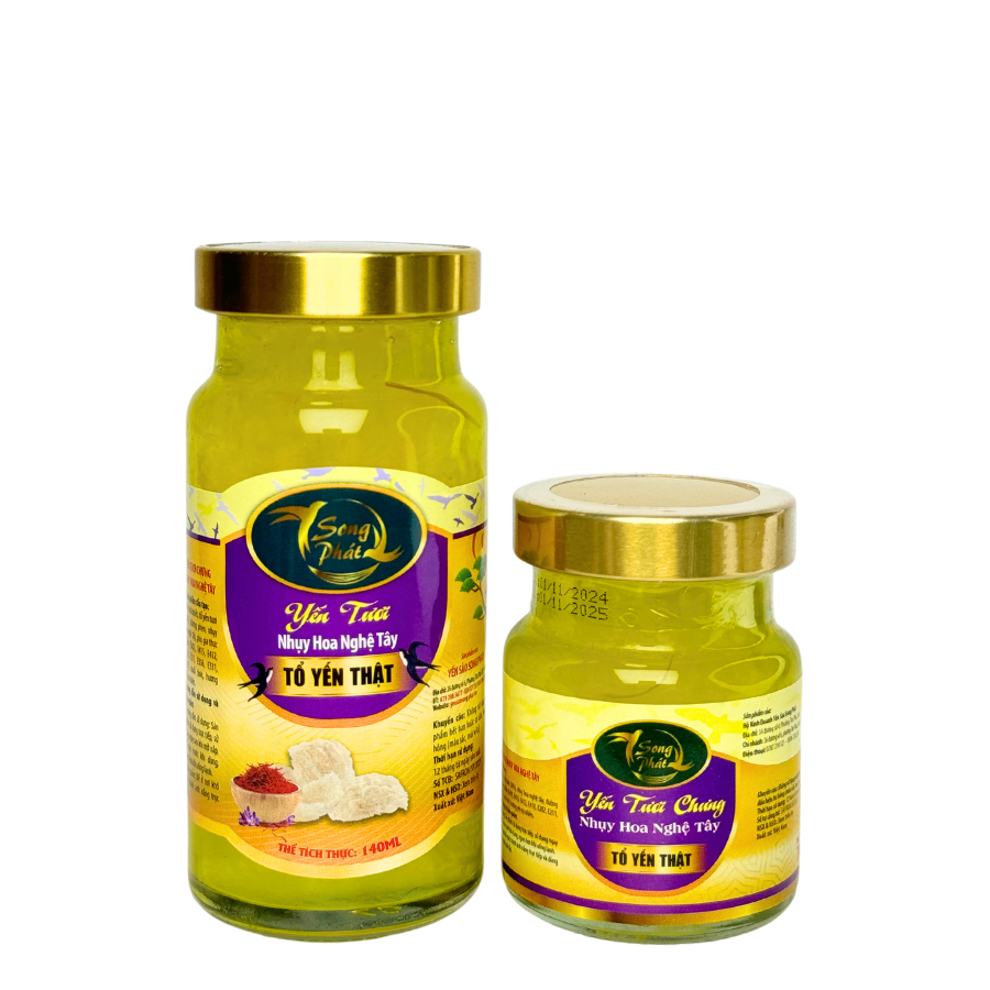 [Tặng 2 hũ] Hộp quà 10 hũ yến mix vị Song Phát làm đẹp tự nhiên tăng sức đề kháng hồi phục sức khỏe 140ml