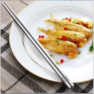 Combo 5 Đôi Đũa Inox 304 Cao Cấp - Đũa Ăn Cơm Chống Trượt, Sang Trọng & Bền Bỉ