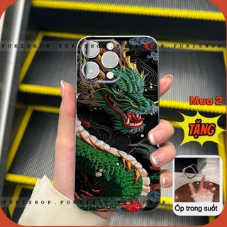 Miếng dán Skin Mặt lưng Sau full viền Rồng MS012 Dành Cho 16 pro max 15 pro max 14 pro max 13 pro max 12 pro max