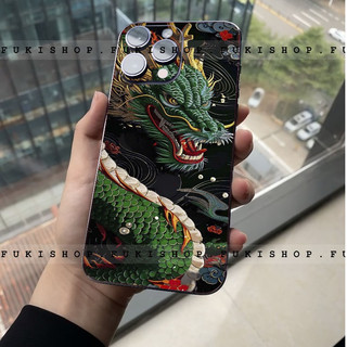 Miếng dán Skin Mặt lưng Sau full viền Rồng MS012 Dành Cho 16 pro max 15 pro max 14 pro max 13 pro max 12 pro max