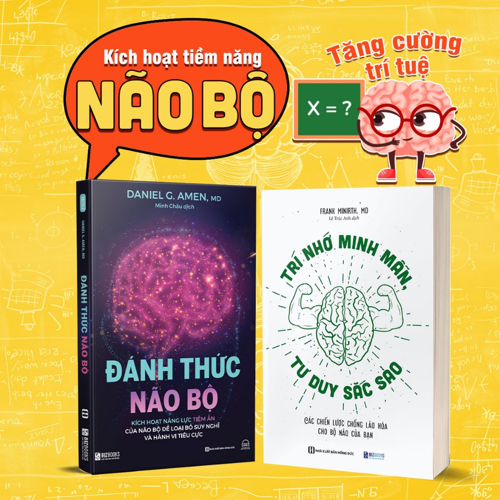 Bộ Sách Kích Hoạt Tiềm Năng Não Bộ: Đánh Thức Não Bộ Và Trí Nhớ Minh Mẫn, Tư Duy Sắc Sảo - Bizbooks