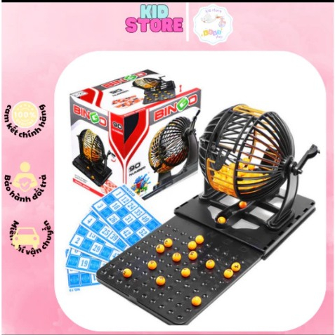 Bộ Đồ Chơi Lô Tô Loto Bingo 48 tờ 90 số Cao Cấp Dành Cho Bé