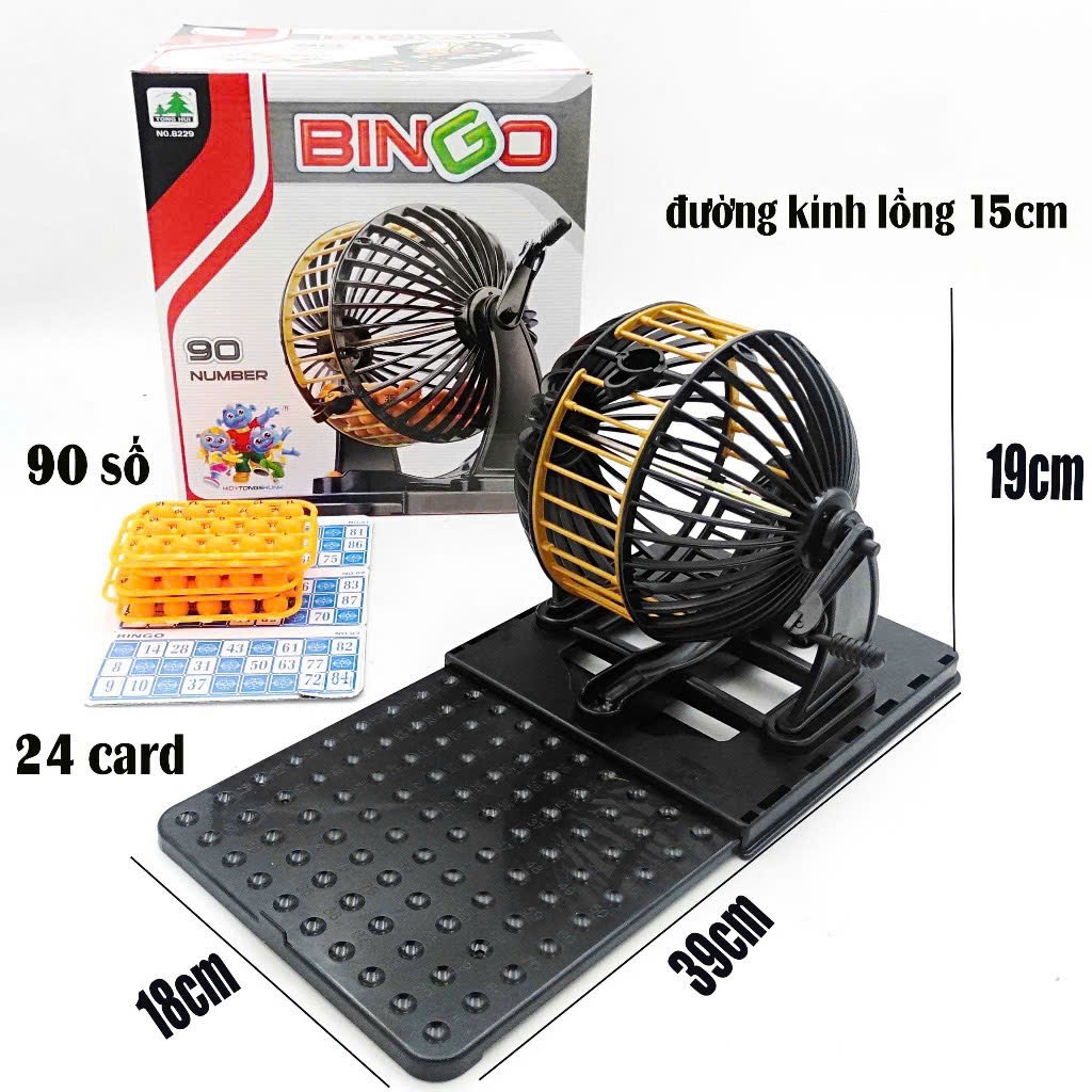 Bộ Đồ Chơi Lô Tô Loto Bingo Cao Cấp Dành Cho Bé