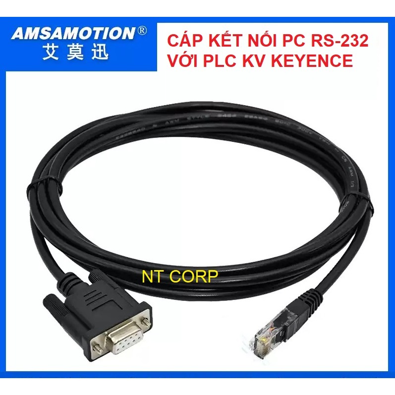 Cáp lập trình PLC Keyence PC-KV chuẩn RS232 - RJ45 chính hãng ...