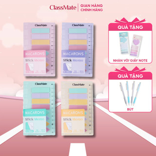 Giấy Nhớ Classmate Giấy Đánh Dấu Trang Sách Vở Macarons Có Thể Gài Vào Sổ Lò Xo Tiện Lợi, Ghi Chú, Take Note CL-SN024