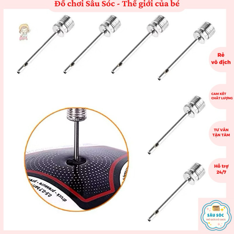 Set lưới Kim bơm bóng rổ, bóng chuyền, kim bơm bóng thể thao tiện dụng