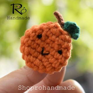 Ghim cài áo, balo hình trái cam đáng yêu 3.5cm |Pin, trâm cài balo, cặp, huy hiệu |Shop Rô Handmade