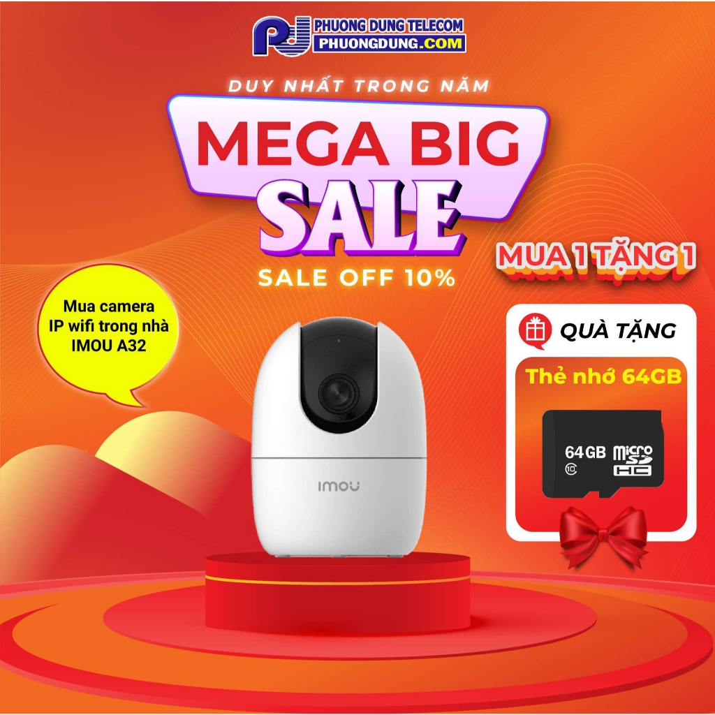 Combo camera wifi 2mp  IPC-A32EP-L  trong nhà giá rẽ