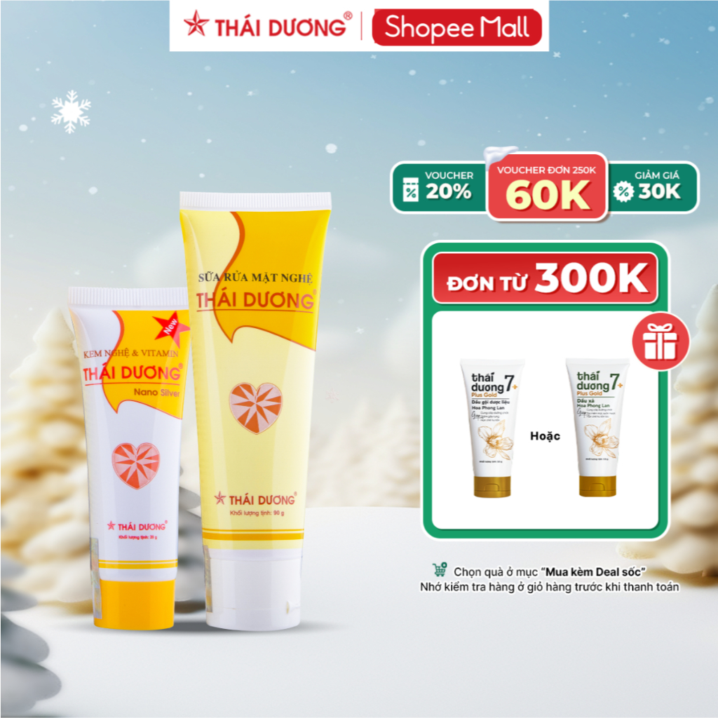 Ảnh Bộ sản phẩm Kem nghệ Thái Dương 20g và Sữa rửa mặt nghệ Thái Dương 90g - Sao Thái Dương 2