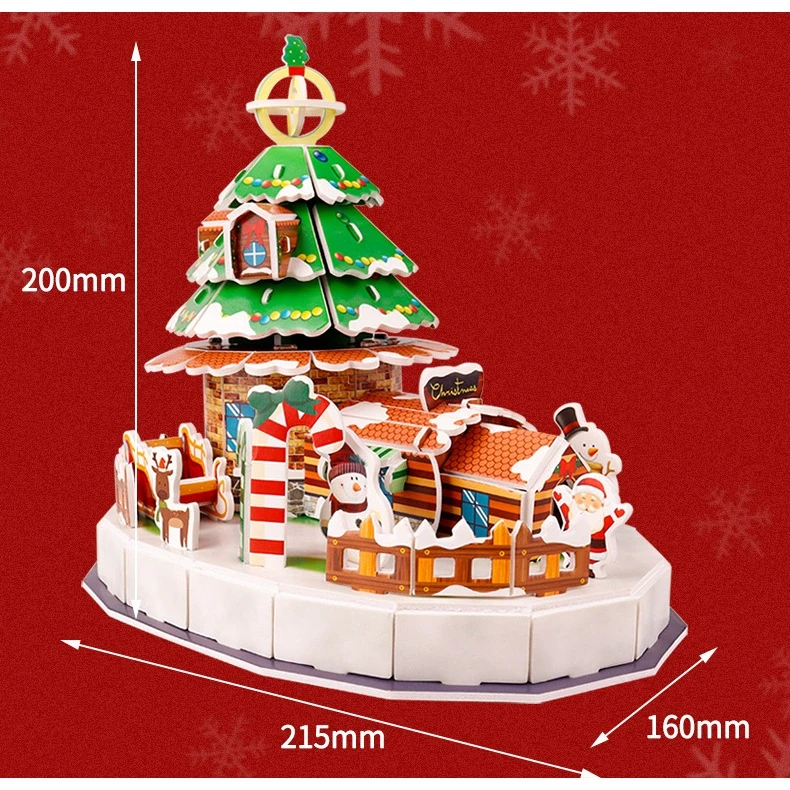 Mô hình nhà 3D bằng bìa xốp cho bé