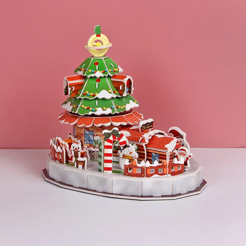 Mô hình nhà 3D bằng bìa xốp cho bé