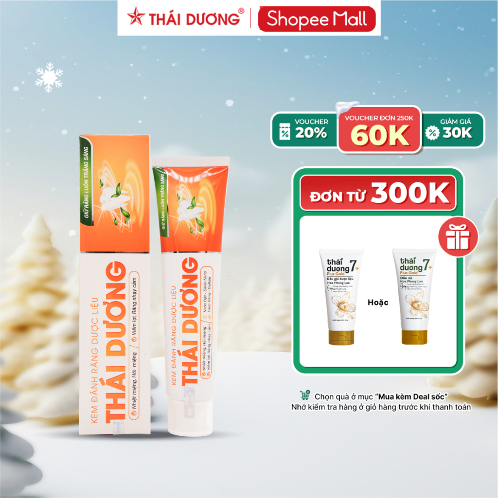 Ảnh Kem đánh răng dược liệu Sao Thái Dương giảm ê buốt, sâu răng, chảy máu chân răng - Sao Thái Dương 1