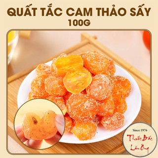 Quất tắc cam thảo sấy nguyên trái 100g, ô mai quất tắc dẻo thơm, vị chua ngọt - Lãn Ông