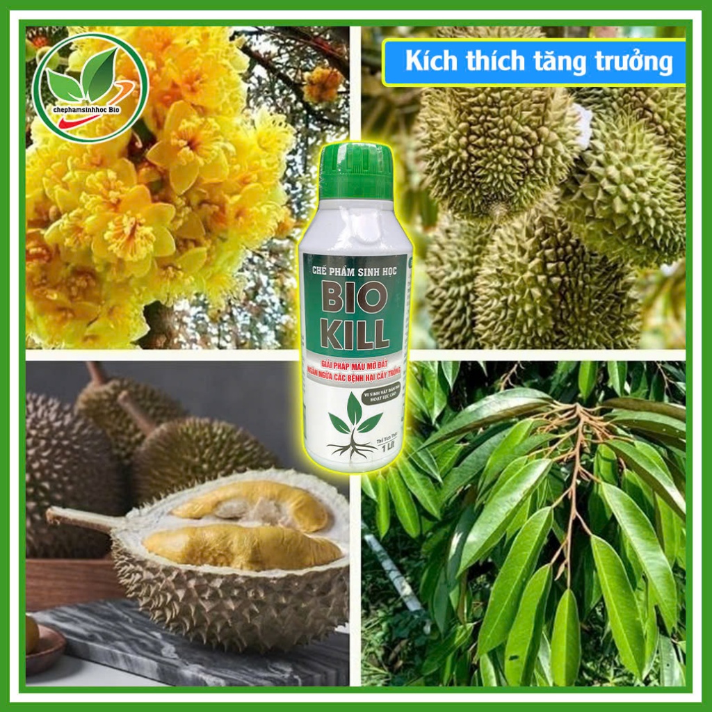 CHẾ PHẨM SINH HỌC BIO KILL. Giải Pháp Màu Mỡ Đất, Ngăn Ngừa Cách Bệnh Hại Cây Trồng. Chai 1L