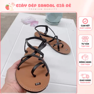 Giày Quai Hậu Nữ - Dép Sandal Nữ Quai Hậu Chéo Chất Liệu Cao Su, Đi Biển, Đi Mưa Siêu Bền Chống Trơn Trượt