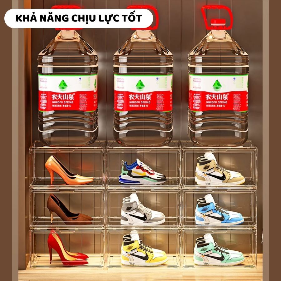 Hộp Đựng Giày ENODA HOME, Hộp Đựng Giày Dép Nhựa Cứng Cao Cấp, Chịu Lực Tốt, Xếp Chồng Nhiều Tầng HG022