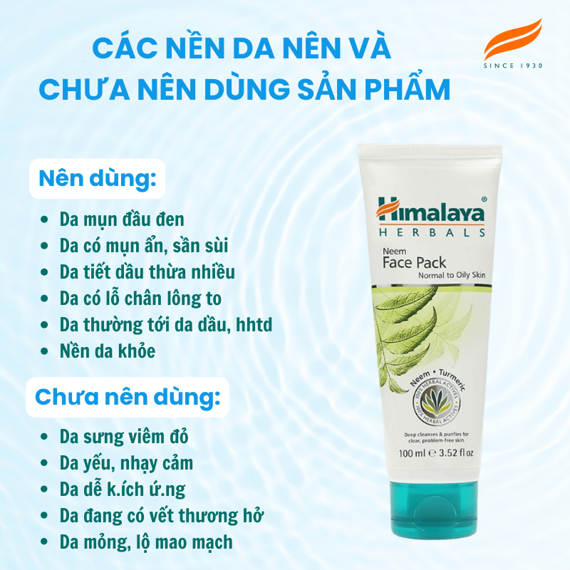 Ảnh Mặt nạ đất sét lá neem loại bỏ mụn, bã nhờn và mờ thâm Himalaya Neem Face Pack 50ml 3
