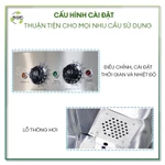 Tủ Ủ Bột/ Tủ Lên Men Thực Phẩm SGE PF16 Điều Chỉnh Nhiệt, Độ Ẩm Chính Xác 3 Kích Cỡ Tiêu Chuẩn Inox — ảnh 4