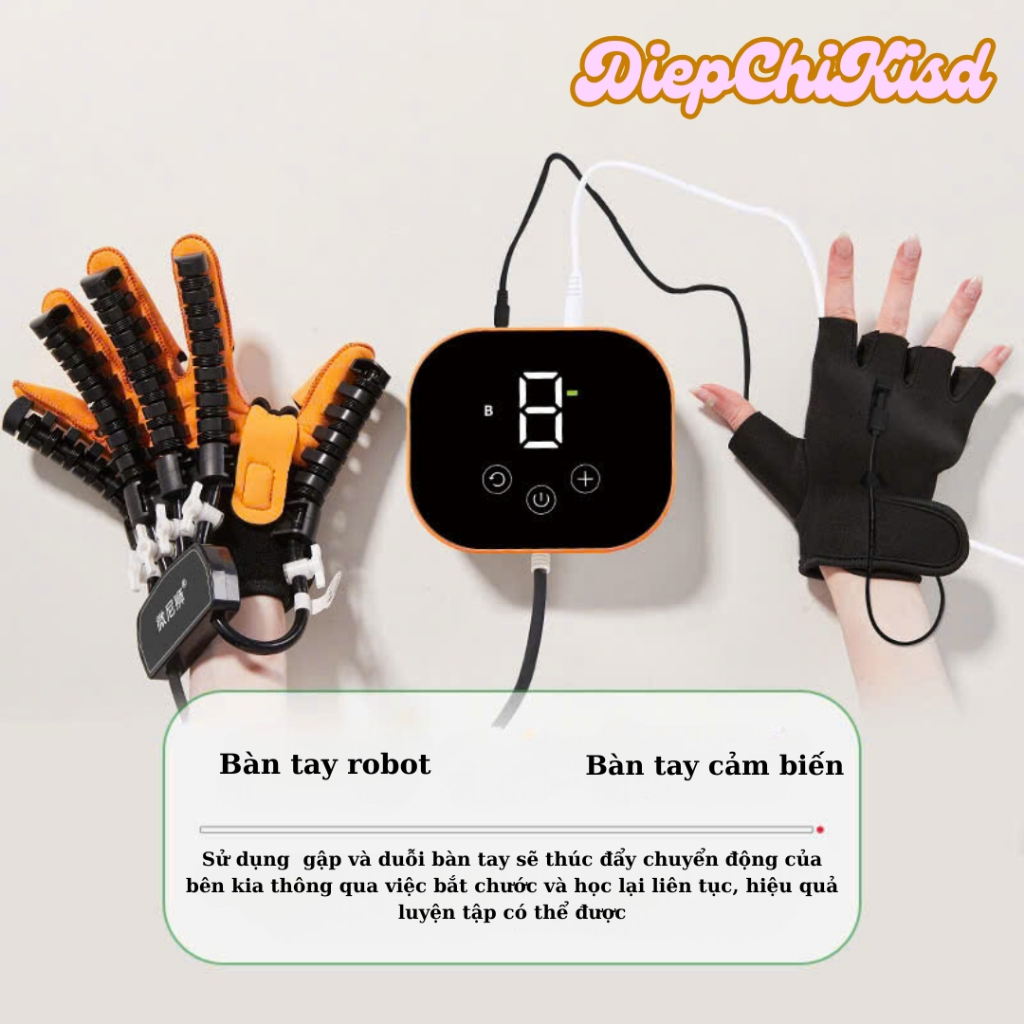 Gang tay robot tập phục hồi chức năng bàn tay sau tai biến