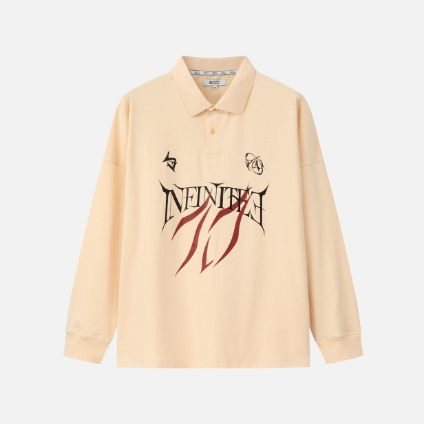 Áo Polo BOO Unisex Dài Tay In Graphic Infinitee 10 BOOLAAB