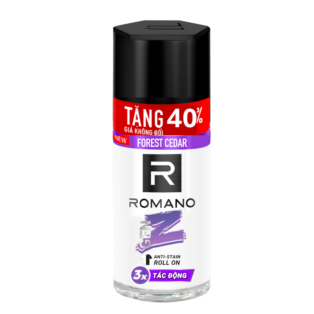 Ảnh Lăn khử mùi nam ngăn vệt ố vàng Romano Gen Z 56ml 2