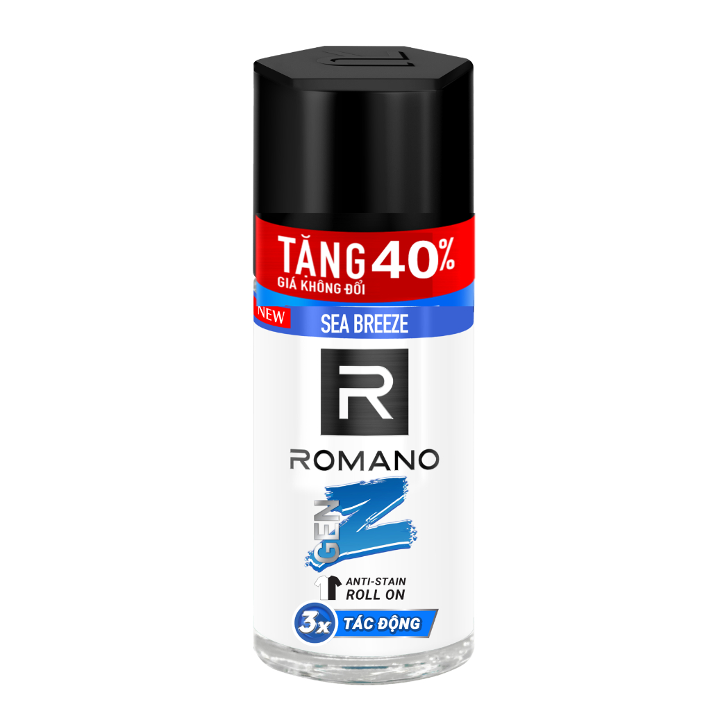 Ảnh Lăn khử mùi nam ngăn vệt ố vàng Romano Gen Z 56ml 1