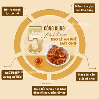 Kẹo lê an phế mật ong 100g, kẹo ngậm ho, tiêu đờm, giảm ho, phù hợp mọi lứa tuổi - Lãn Ông