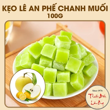 Kẹo lê an phế chanh muối 100g, kẹo ngậm ho bổ phế, thanh nhiệt, giảm ho, hơi thở thơm mát