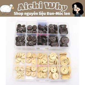 Hộp Cúc Nhựa Hoạt Tiết Gỗ