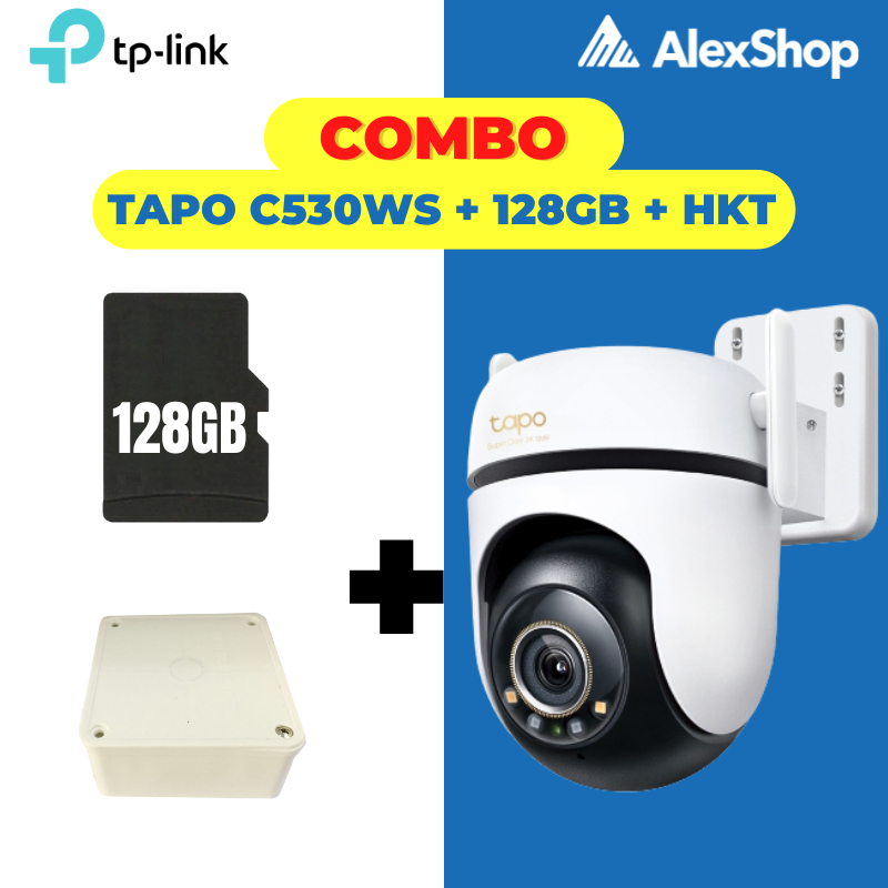 [COMBO-5M] Camera Tapo C530WS (5M) Kèm Thẻ nhớ 128Gb + Hộp Kĩ Thuật ...
