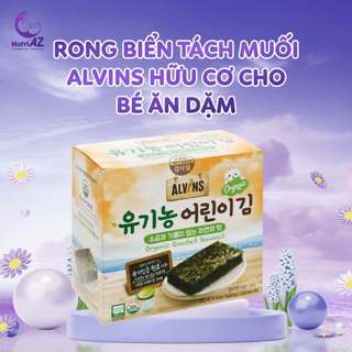 Rong Biển Hữu Cơ Tách Muối Alvins Hàn Quốc Cho Bé Ăn Dặm Từ 6 Tháng Tuổi
