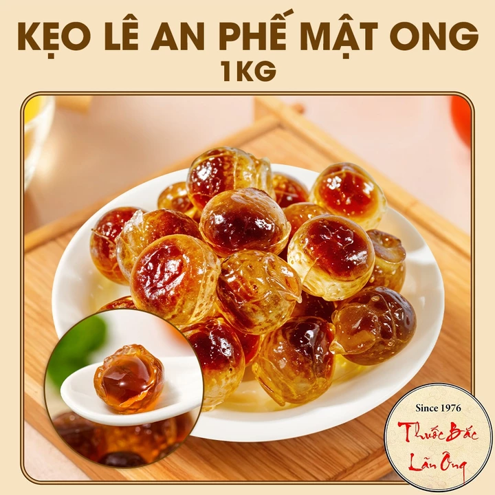 Kẹo lê an phế mật ong 1kg, kẹo ngậm ho, tiêu đờm, giảm ho, phù hợp mọi lứa tuổi - Lãn Ông