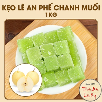 Kẹo lê an phế chanh muối 1kg, kẹo ngậm ho bổ phế, thanh nhiệt, giảm ho, hơi thở thơm mát